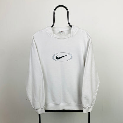 90s Nike Sweatshirt White Large