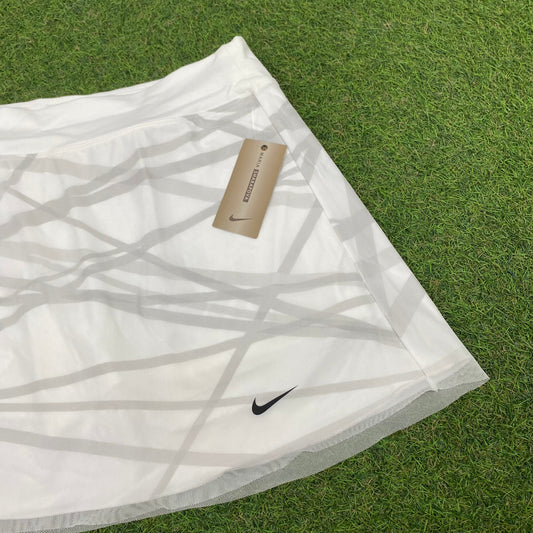 00s Nike Tennis Skirt White Small