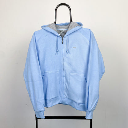 00s Nike Zip Hoodie Baby Blue Medium