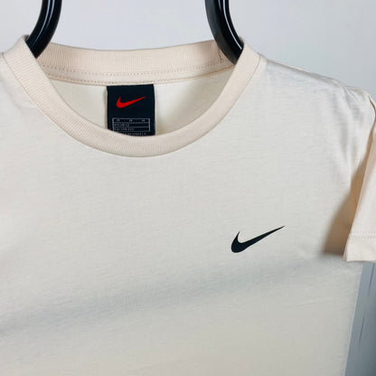 Vintage Nike T-Shirt Light Brown XXS