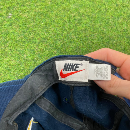 90s Nike Spell Out Hat Blue