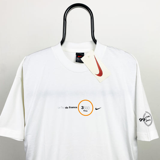 90s Nike Tour De France T-Shirt White Medium