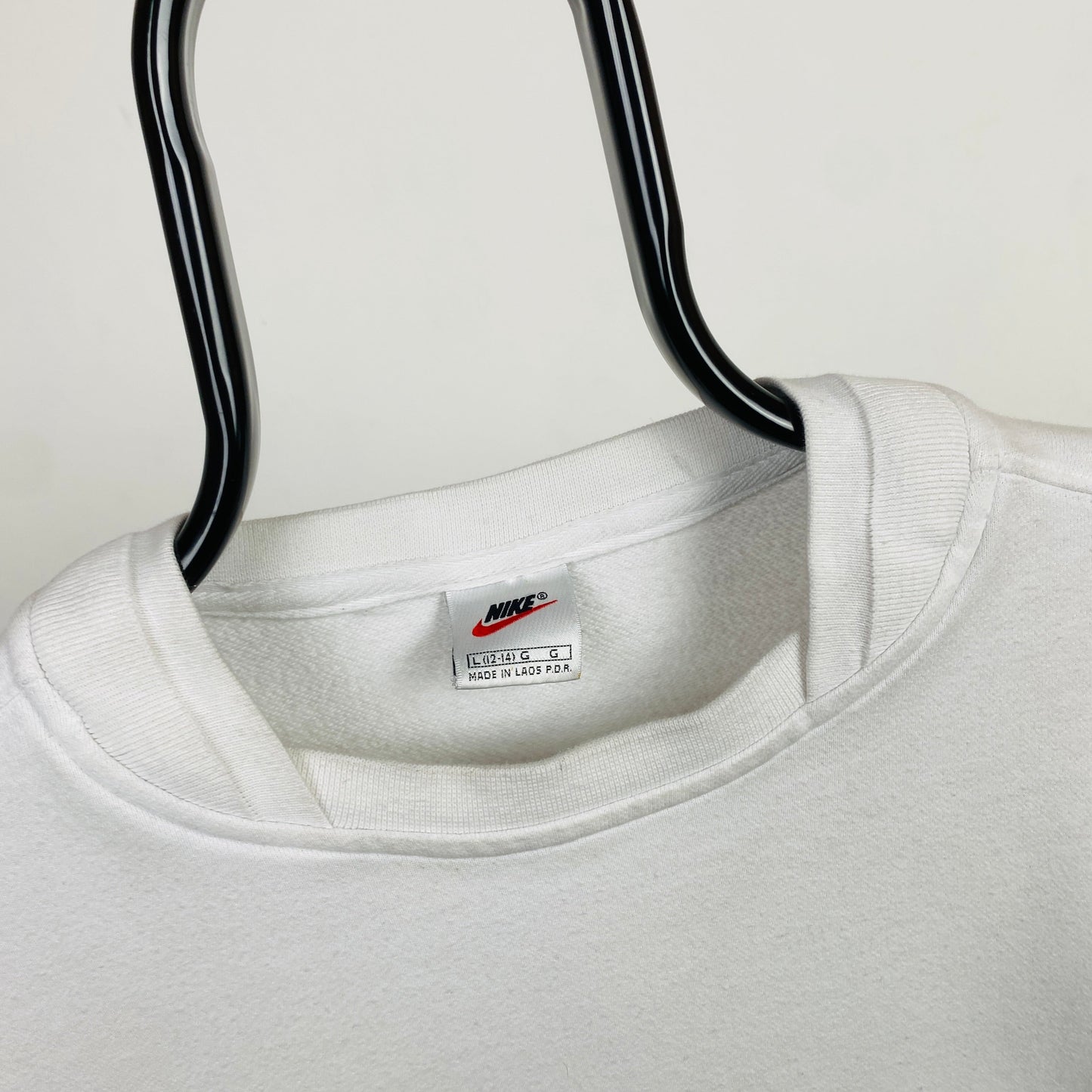 90s Nike Sweatshirt White Large