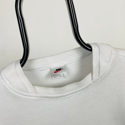 90s Nike Sweatshirt White Large