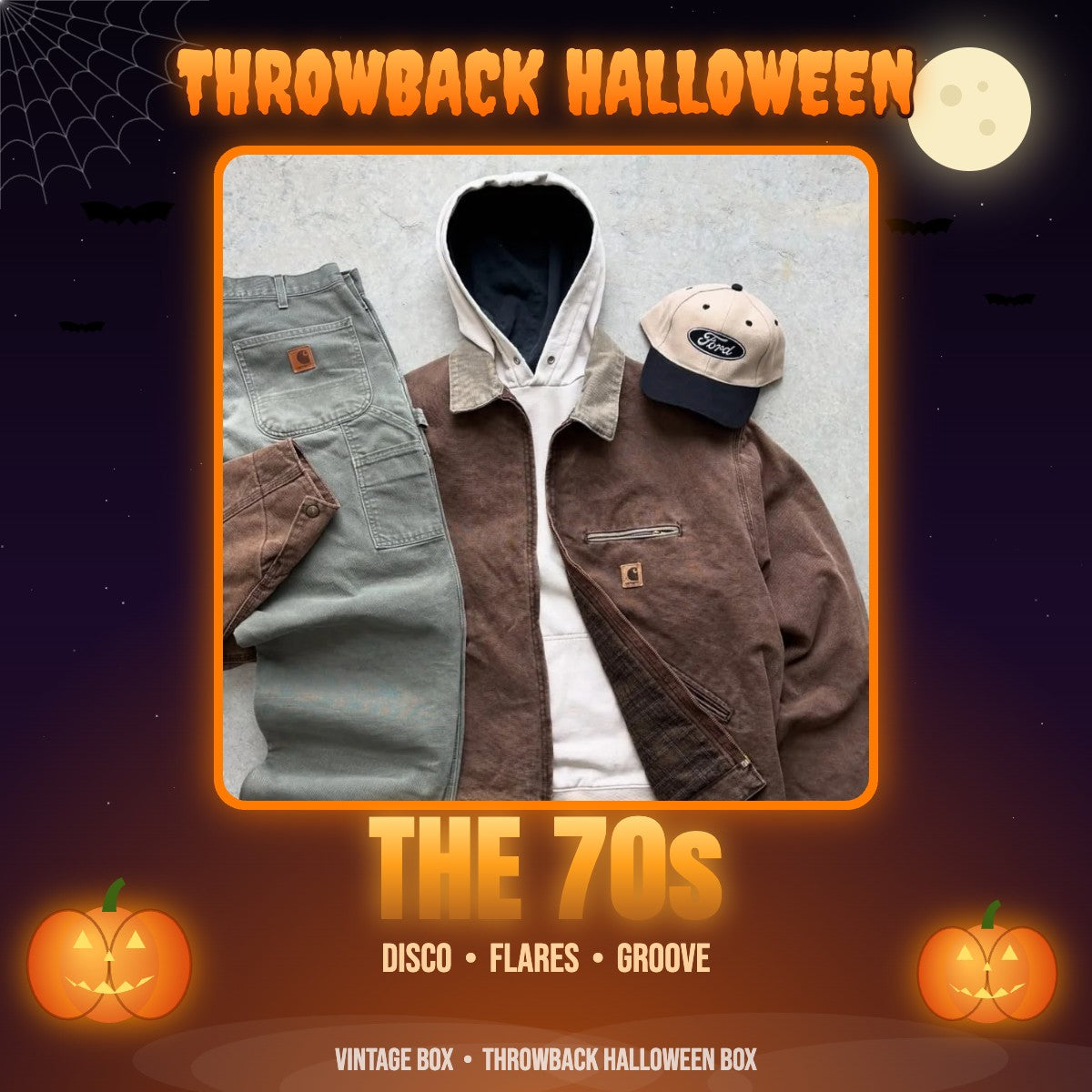 Throwback Halloween Box - 70s disco costume
