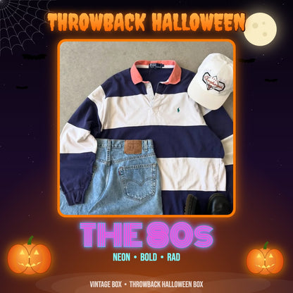 Throwback Halloween Box - 80s neon costume